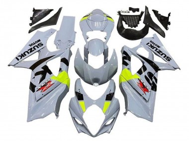 Custom 2005-2006 Suzuki GSXR 1000 Motorcycle Fairings - Grey Black Neon Yellow Red UK