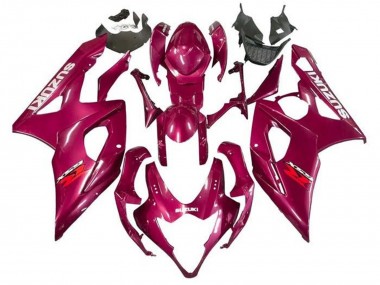 Custom 2005-2006 Suzuki GSXR 1000 Motorcycle Fairings - Red Magenta UK