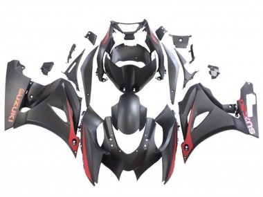 Custom 2017-2025 Suzuki GSXR1000 Motorcycle Fairings - Matte Black Matte Red UK