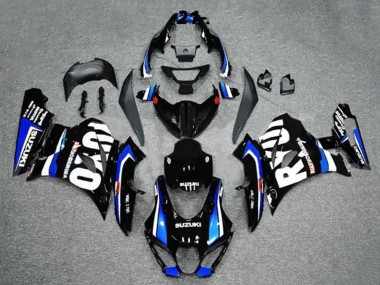 Custom 2017-2025 Suzuki GSXR1000 Motorcycle Fairings - Black Blue White UK