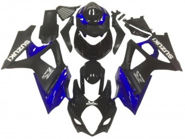 Custom 2007-2008 Suzuki GSXR 1000 Motorcycle Fairings - Glossy Black Matte Black Blue Grey UK