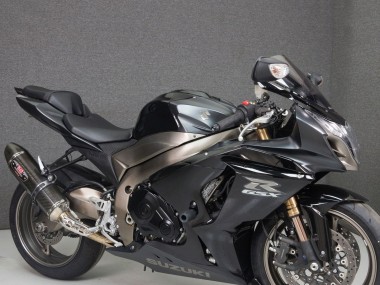 Custom 2009-2016 Suzuki GSXR 1000 Motorcycle Fairings - Black Matte Black Matte Silver UK