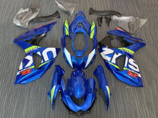 2009-2016 Suzuki GSXR 1000 Motorcycle Fairings - Blue Neon Green White Ecstar UK