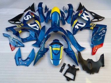 Custom 2009-2016 Suzuki GSXR 1000 Motorcycle Fairings - Blue Yellow White Red UK