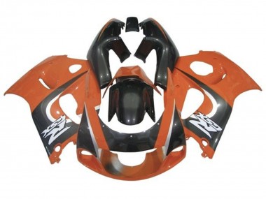 Custom 1996-2000 Suzuki GSXR 600 / GSXR 750 Motorcycle Fairings - Orange Black UK
