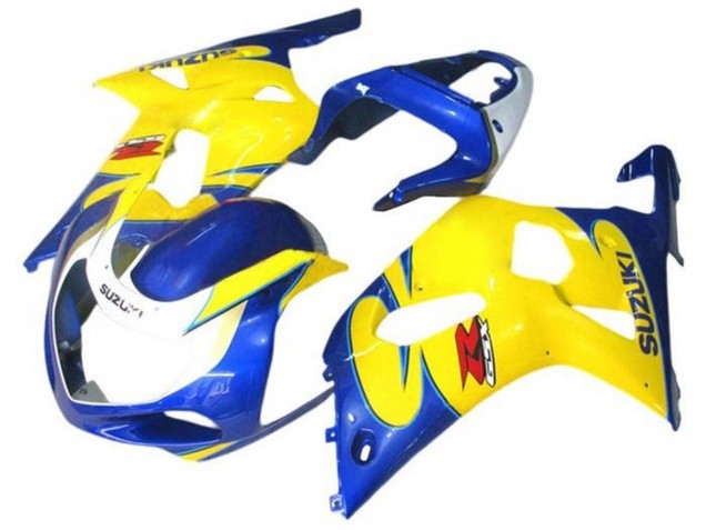 2001-2003 Suzuki GSXR 600 / GSXR 750 Motorcycle Fairings - Blue Yellow White UK