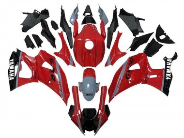 Custom 2021-2024 Yamaha YZF R7 Motorcycle Fairings - Red Grey Black White UK