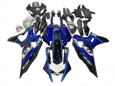 Custom 2021-2024 Yamaha YZF R7 Motorcycle Fairings - Blue Black Light Blue UK