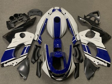 Custom 1996-2007 Yamaha YZF600R Thundercat Motorcycle Fairings - White Dark Blue UK