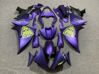 Custom 2009-2011 Yamaha YZF 1000 R1 Motorcycle Fairings - Purple Neon Yellow UK