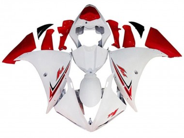 Custom 2009-2011 Yamaha YZF 1000 R1 Motorcycle Fairings - White Red UK