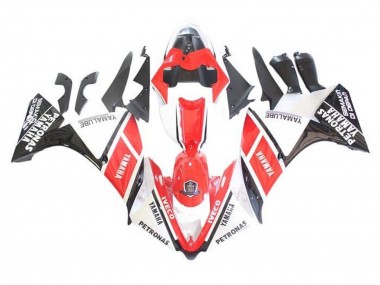 Custom 2009-2011 Yamaha YZF 1000 R1 Motorcycle Fairings - White Red Black Petronas UK