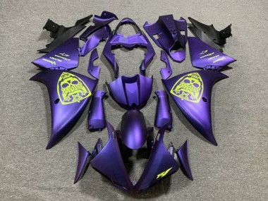 Custom 2012-2014 Yamaha YZF 1000 R1 Motorcycle Fairings - Purple Neon Yellow UK
