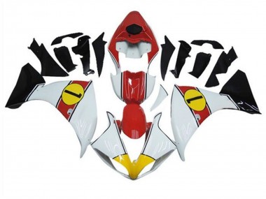 Custom 2012-2014 Yamaha YZF 1000 R1 Motorcycle Fairings - White Red Yellow Black UK