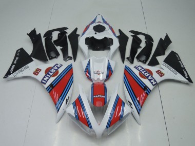 Custom 2012-2014 Yamaha YZF 1000 R1 Motorcycle Fairings - White Red Blue Black Martini UK