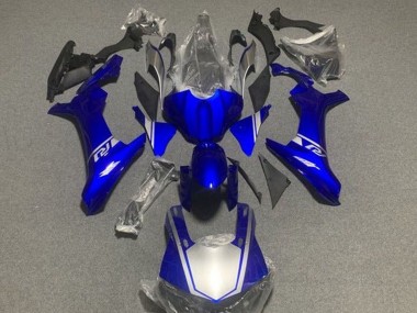 Custom 2015-2019 Yamaha YZF 1000 R1 Motorcycle Fairings - Blue Silver UK
