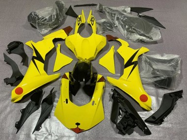 Custom 2020-2025 Yamaha YZF 1000 R1 Motorcycle Fairings - Yellow Red Pikachu UK