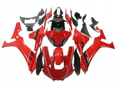 Custom 2020-2025 Yamaha YZF 1000 R1 Motorcycle Fairing - Red White Glossy Black UK