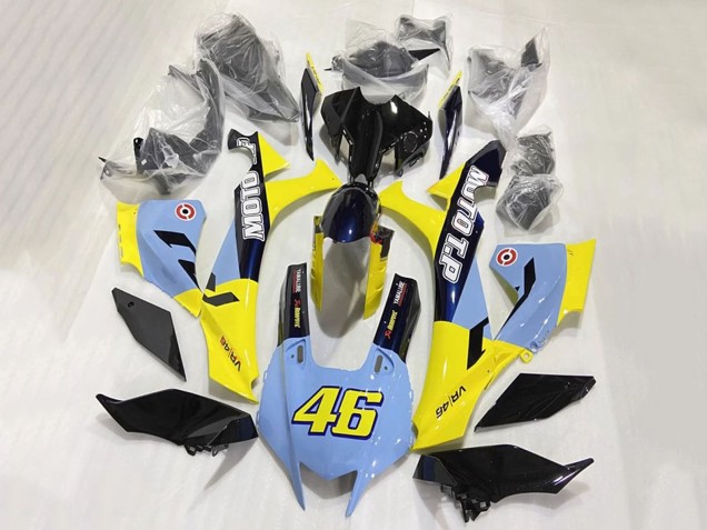 2020-2025 Yamaha YZF 1000 R1 Motorcycle Fairings - Blue Yellow Glossy Black Moto T.P 46 UK