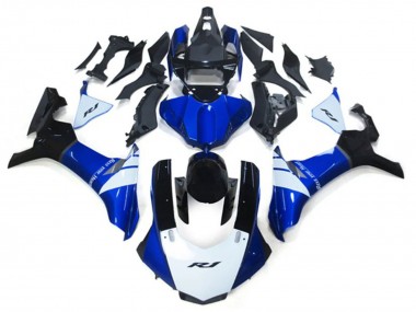 Custom 2020-2025 Yamaha YZF 1000 R1 Motorcycle Fairing Kits - White Blue Glossy Black UK