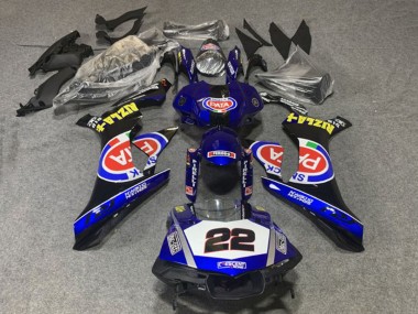 Custom 2020-2025 Yamaha YZF 1000 R1 Motorcycle Fairings - Blue White Black Red Pata UK
