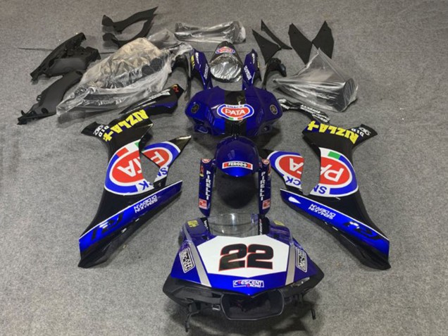 2020-2025 Yamaha YZF 1000 R1 Motorcycle Fairings - Blue White Black Red Pata UK