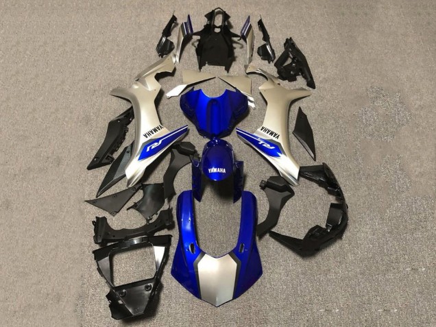 2020-2025 Yamaha YZF 1000 R1 Motorcycle Fairings - Silver Blue Glossy Black UK