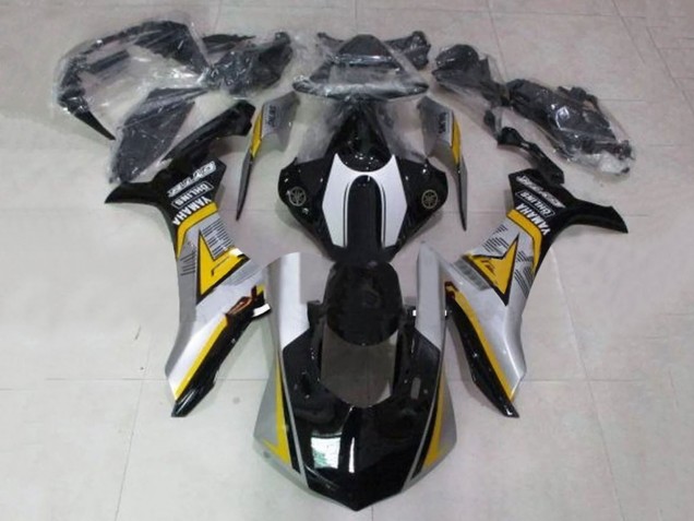 2020-2025 Yamaha YZF 1000 R1 Motorcycle Fairing - Silver Yellow Glossy Black UK