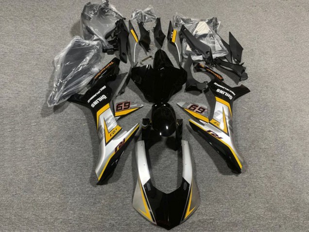 2020-2025 Yamaha YZF 1000 R1 Motorcycle Fairings - Silver Yellow Glossy Black UK