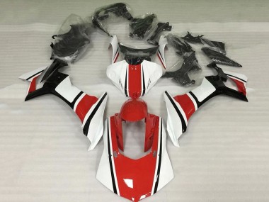Custom 2020-2025 Yamaha YZF 1000 R1 Motorcycle Fairings - White Red Glossy Black UK
