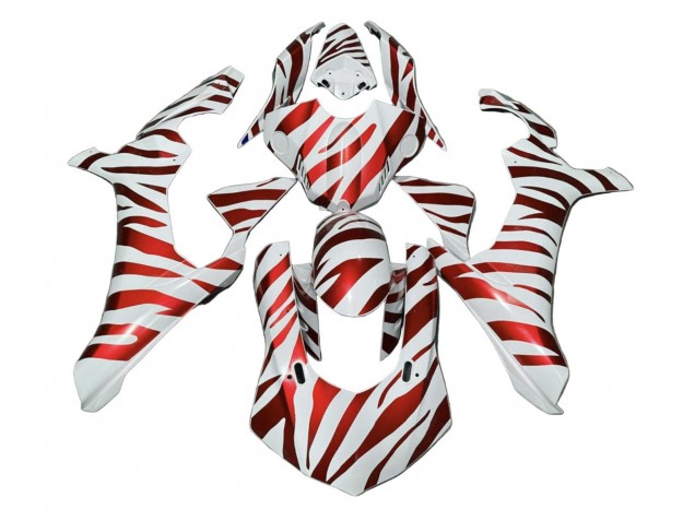 2020-2025 Yamaha YZF 1000 R1 Motorcycle Fairings - White Red Zebra UK