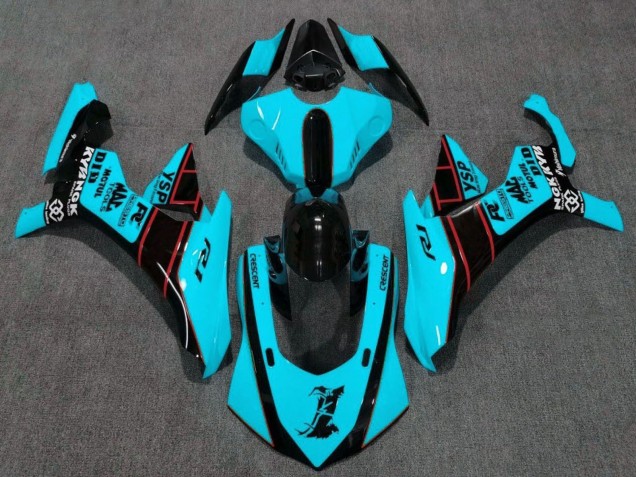 2020-2025 Yamaha YZF 1000 R1 Motorcycle Fairings - Turquoise Blue Red Glossy Black UK