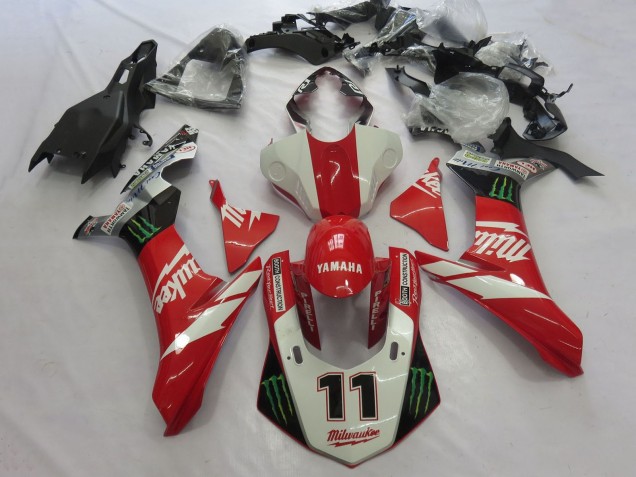 2020-2025 Yamaha YZF 1000 R1 Motorcycle Fairings - White Red Black Green Monster Milwaukee UK