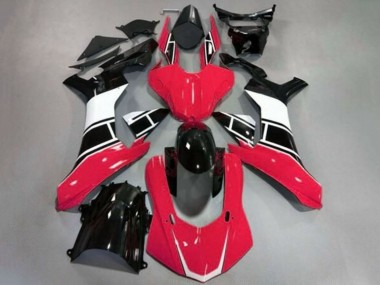 Custom 2020-2025 Yamaha YZF 1000 R1 Motorcycle Fairings - Red White Glossy Black UK