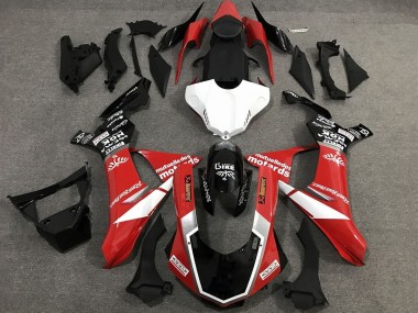 Custom 2020-2025 Yamaha YZF 1000 R1 Motorcycle Fairings - Red White Glossy Black Sam UK