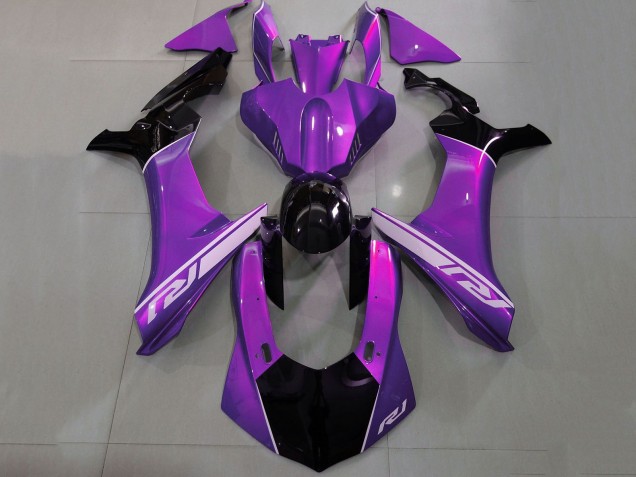 2020-2025 Yamaha YZF 1000 R1 Motorcycle Fairings - Purple Silver Glossy Black UK