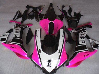 Custom 2020-2025 Yamaha YZF 1000 R1 Motorcycle Fairings - Pink White Glossy Black UK