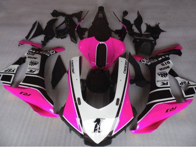 2020-2025 Yamaha YZF 1000 R1 Motorcycle Fairings - Pink White Glossy Black UK
