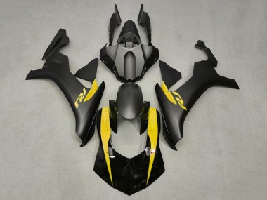 Custom 2020-2025 Yamaha YZF 1000 R1 Motorcycle Fairings - Glossy Black Matte Black Yellow UK