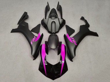 Custom 2020-2025 Yamaha YZF 1000 R1 Motorcycle Fairings - Glossy Black Matte Black Pink UK