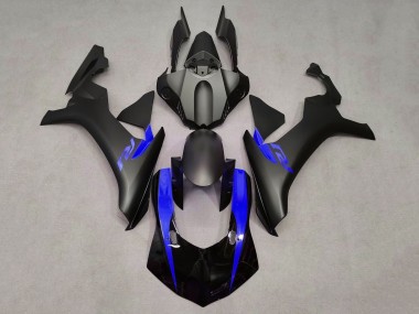 Custom 2020-2025 Yamaha YZF 1000 R1 Motorcycle Fairings - Matte Black Blue UK