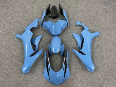 Custom 2020-2025 Yamaha YZF 1000 R1 Motorcycle Fairings - Light Blue Glossy Black UK