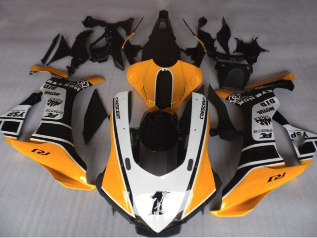 2020-2025 Yamaha YZF 1000 R1 Motorcycle Fairings - Orange White Black UK