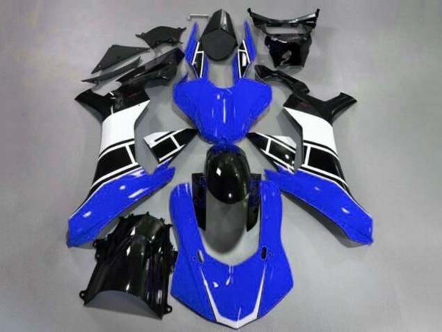 2020-2025 Yamaha YZF 1000 R1 Motorcycle Fairings - Blue White Glossy Black UK