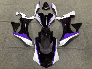 Custom 2020-2025 Yamaha YZF 1000 R1 Motorcycle Fairings - White Purple Glossy Black UK