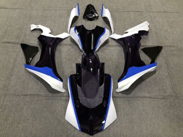 2020-2025 Yamaha YZF 1000 R1 Motorcycle Fairings - White Blue Glossy Black UK