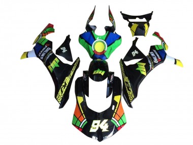 Custom 2020-2025 Yamaha YZF 1000 R1 Motorcycle Fairings - Blue Green Yellow Red Black Color Wheel 94 UK