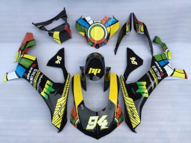 Custom 2020-2025 Yamaha YZF 1000 R1 Motorcycle Fairings - White Blue Green Yellow Black Color Wheel 94 UK