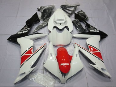 Custom 2004-2006 Yamaha YZF 1000 R1 Motorcycle Fairings - White Red Black UK