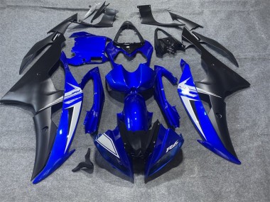 Custom 2008-2016 Yamaha YZF R6 Motorcycle Fairings - Blue White Matte Black UK
